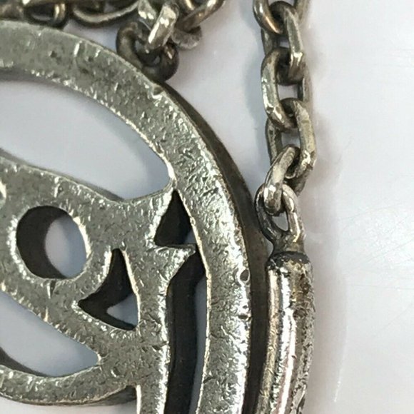 HERMES vintage Shuval horse charm Key Holder Metal Silver - Picture 3 of 7